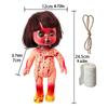 Creepy Doll Scary Doll Halloween Ornaments for Tree Halloween Decorations Home Decor for Indoor Bedroom Living Room Party Yard