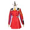 Darling In The Franxx 02 Zero Two Antrekk Rød Uniform Halloween Cosplay Kostyme