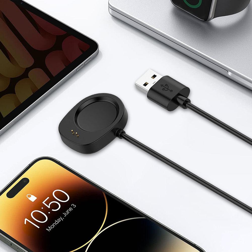 1 M USB Charging Cable Magnetic Charger Adapter Charge Cord Fast Charging Cable for Amazfit T-Rex3 A2322 /Amazfit Balance A2286