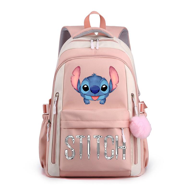 Cartoon Printed Casual Backpack High School Student Large Capacity Backpack