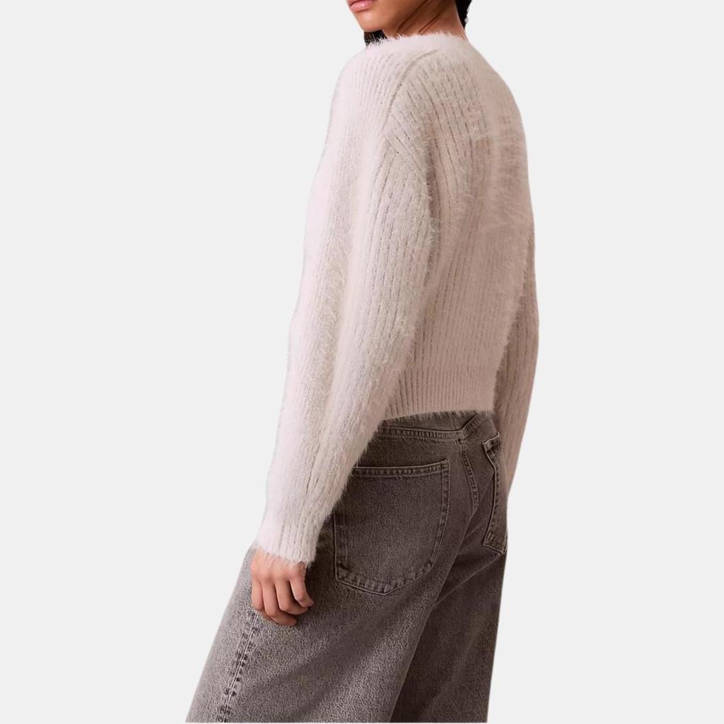 Calvin Klein Casual Soft Short Loose V-Neck Long Sleeve Knit Sweater Women tops 47D388G-67U