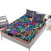 Three-Piece Mattress, Bedspread, Colored Letter Mattress, Protective Cover.