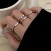Silberner Koreanischer 26 Buchstaben A-Z Offener Ring Herren und Damen Ring Partnergeschenk Schmuck