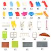 Große Partikel Dachbausteine Stadthaus Große Größe Montage Rutsche Figuren Bausteine Schloss Ziegel Spielzeug Für Kinder Kinder Geschenk