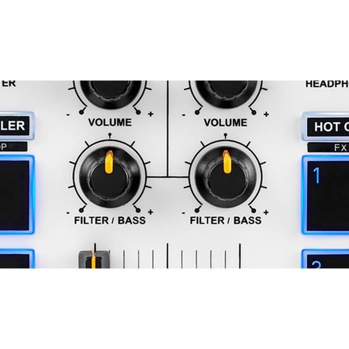 Hercules Dj Control Mix - Bluetooth Dj Controller for Smartphone (ios and Android) - App Djay - 2 Channels