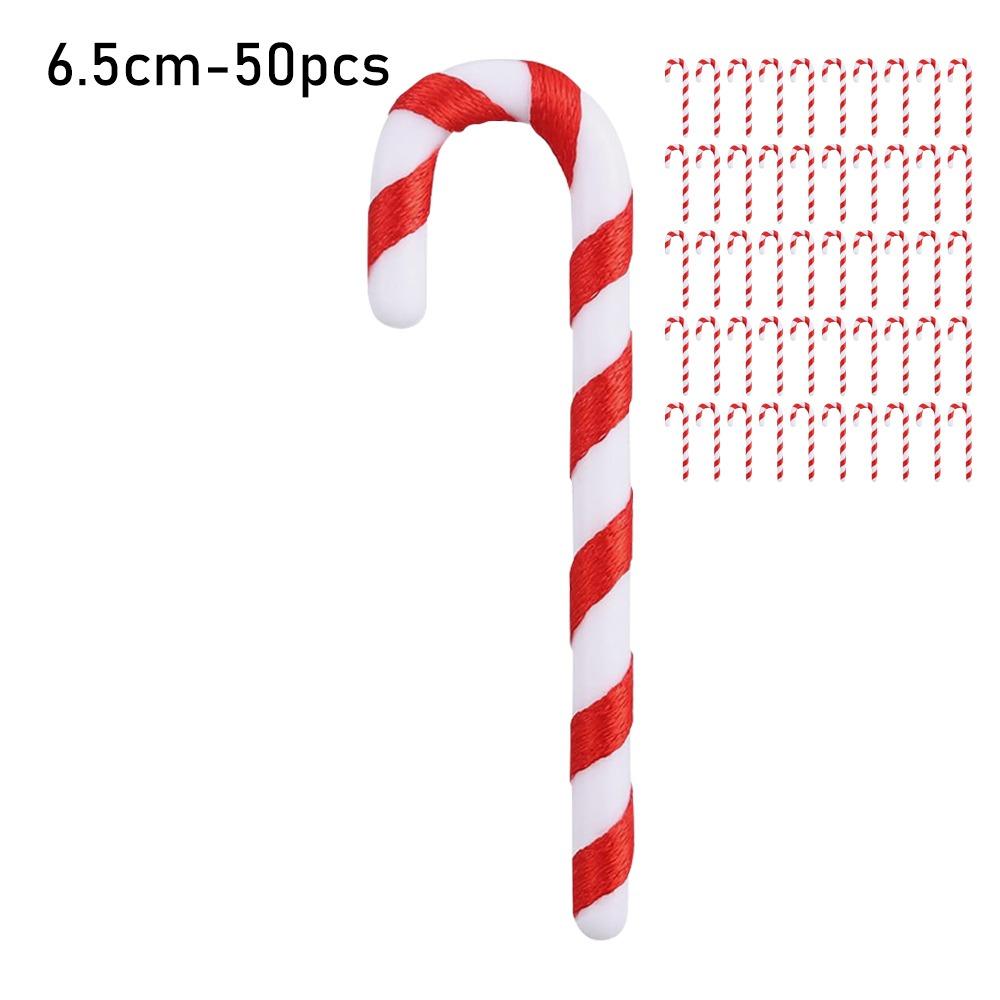 DIY Craft Christmas Candy Cane Hanging Ornaments Mint Candy Christmas Candy Decorations Jewelry Plastic Xmas Tree Decor
