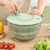 Double Layer Salad Spinner With 304 Stainless Steels Basket For Efficient Vegetable Fruit Drying And Washing Kitchen Tool