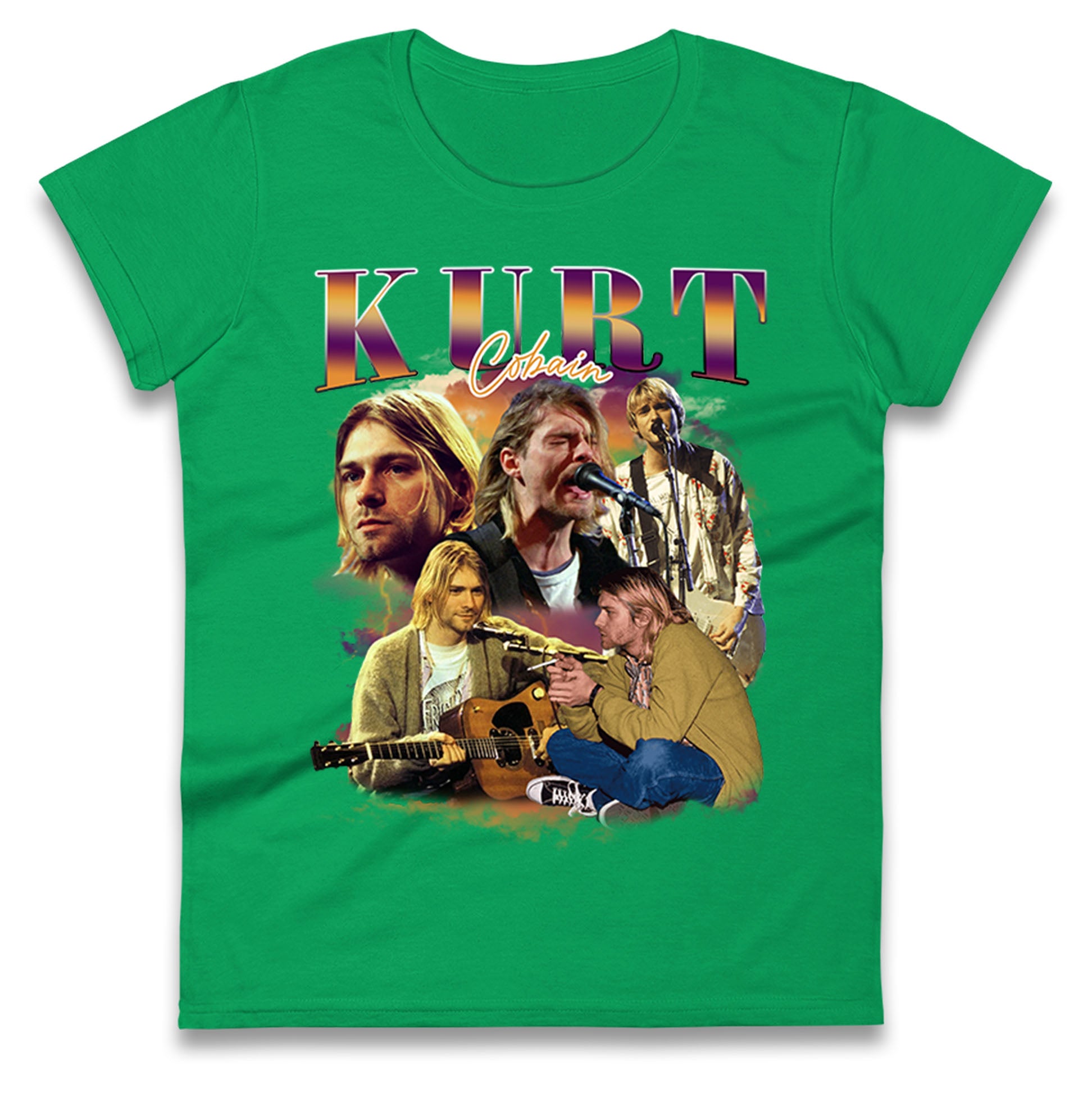 Kurt Cobain Bootleg Womens T Shirt Mens Tops Tees Unisex XL