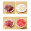 100/200 disposable bowl LIDS, elastic plastic food storage bags, transparent cling film, food covers, reusable for vegetables, p
