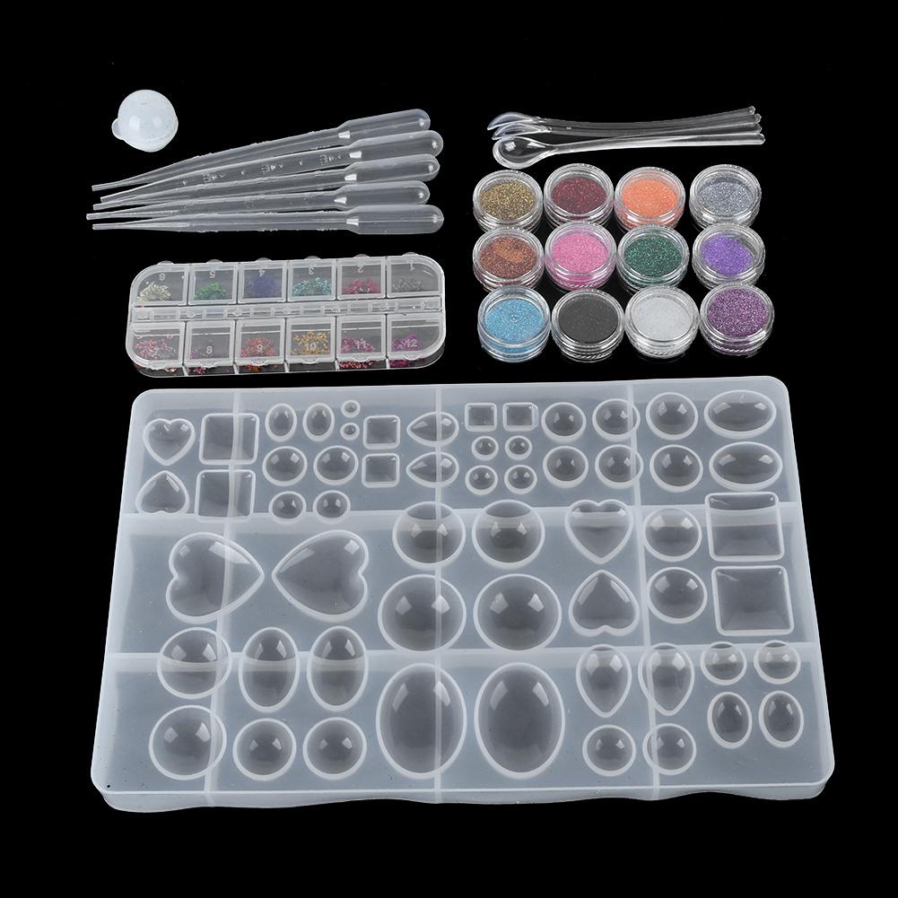 DIY Silicone Resin Jewelry Casting Molds Resin Making Kit Craft Creating Tools