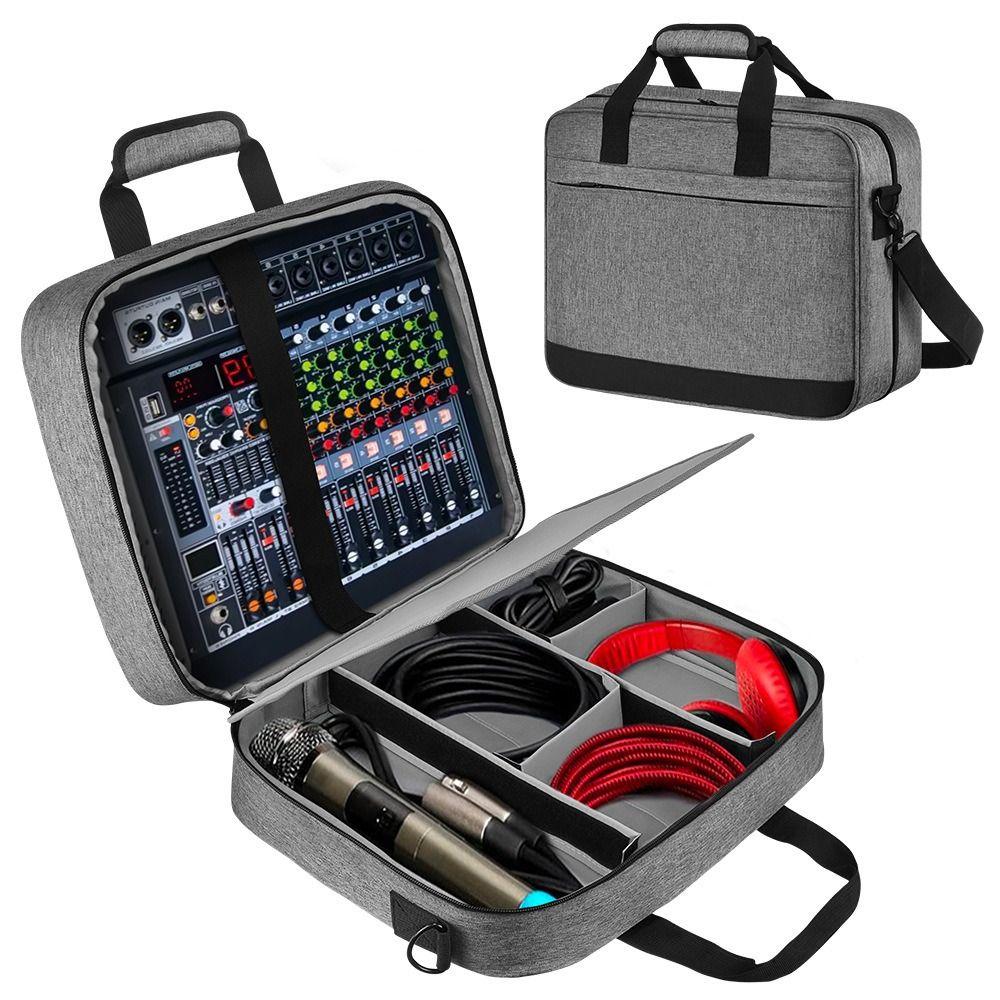Adjustable Storage Recording Equipment Bag Protective Padding DJ Mixer Protective Case  Home
