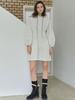 AVANT-G Hood Fit And Flare Mini Dress - Oatmeal