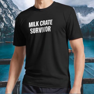 Neues Shirt Milchkisten-Challenge Überlebender Logo Aktives T-Shirt Lustig Größe S bis 5XL