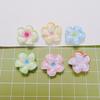 Bulk 100Pcs/Bag 18MM Colorful Plumeria Flower Cabochons Flatback Summer Florals Slime Charms Beads for Phone Case Decoration
