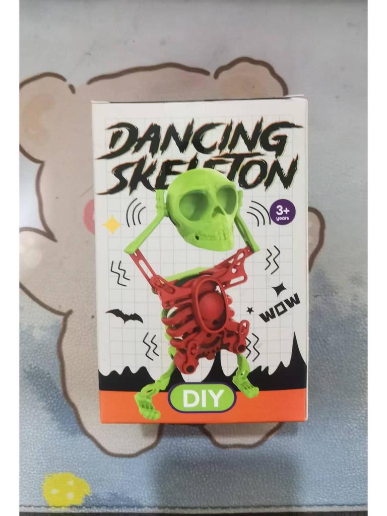 3D Dancing Skeleton Toy: Novelty Decompression & Funny Prank Sculpture