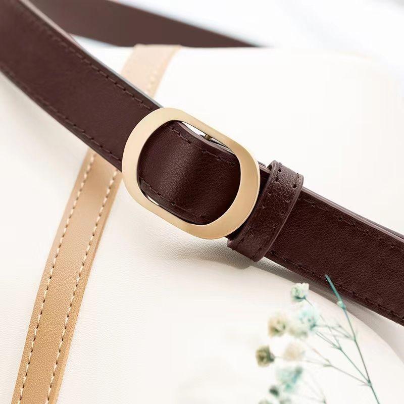 Womens Pu Classic Belt In Multiple Colors Ideal For Casual And Dressy Styles