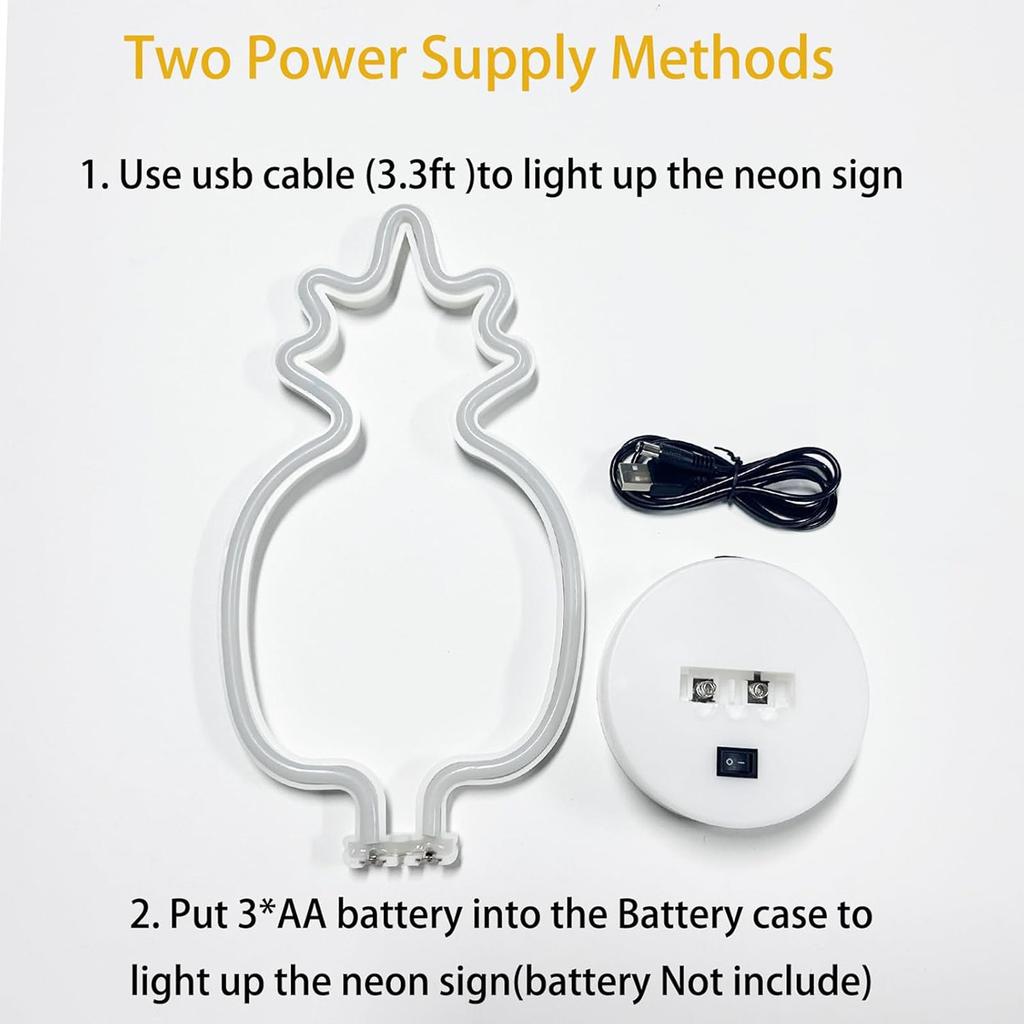 LED Table Lamp Vibrant neon lights Battery/USB Power Supply Bedroom Birthday Wedding Christmas Party Decoration Gifts for Boys