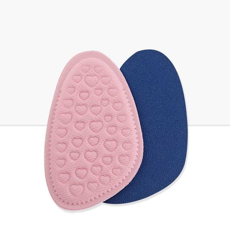1Pair Women Forefoot Pad Pain Relief Insert Half Size Insoles Non-Slip Cushion Shoe Breathable Sweat Absorbing Foot Pads