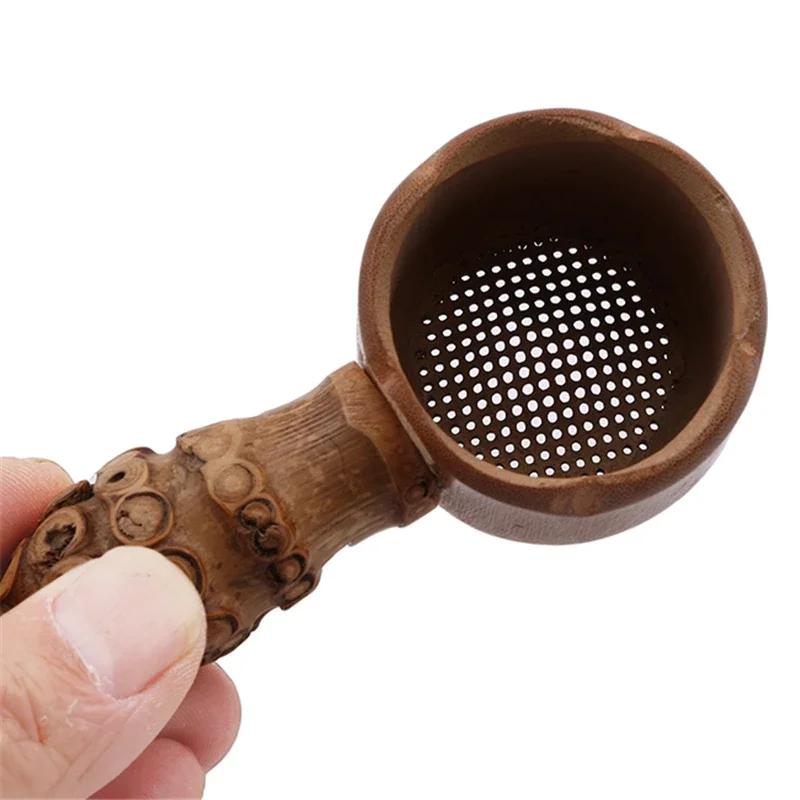 1PCNatural Bamboo Tea Strainer Infuser Filter Infusor Tea Tools Sieve For Tea Brewing Drinkware Accessories Colander Gadgets