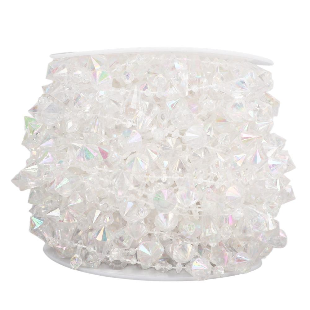 1pcs Clear Crystal Crystal Beads Chain Adjustable Length Acrylic Beads Chain Sewing Craft