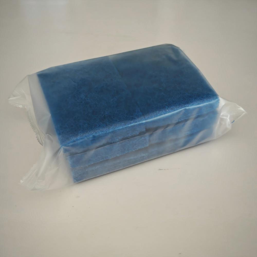 

Двусторонняя грубая волоконная губка для мытья посуды 6 Pieces синий