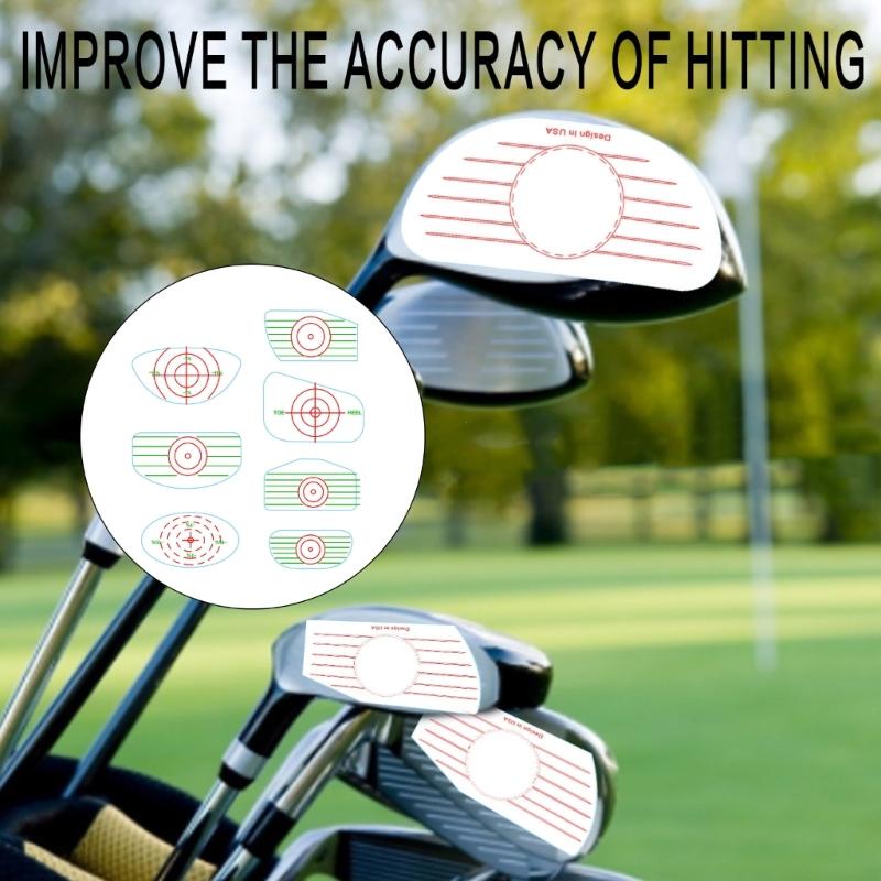 Golf Training Aids for Woods Irons and Putters Golf Impact Tape Labels Golf Club Impact Stickers Swing Tape for Practice