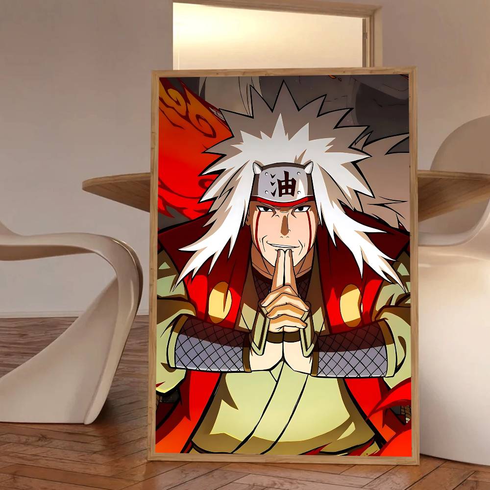 Anime Characters Cool Jiraiya Manga Posters HD Print Vintage Wall Art Decor for Home Study Room