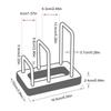 Cutting Boards Holder Multi Layer Pot Lid Storage Organizer Wear Resist Pan Storage Drain Rack Metal Cookware Holder