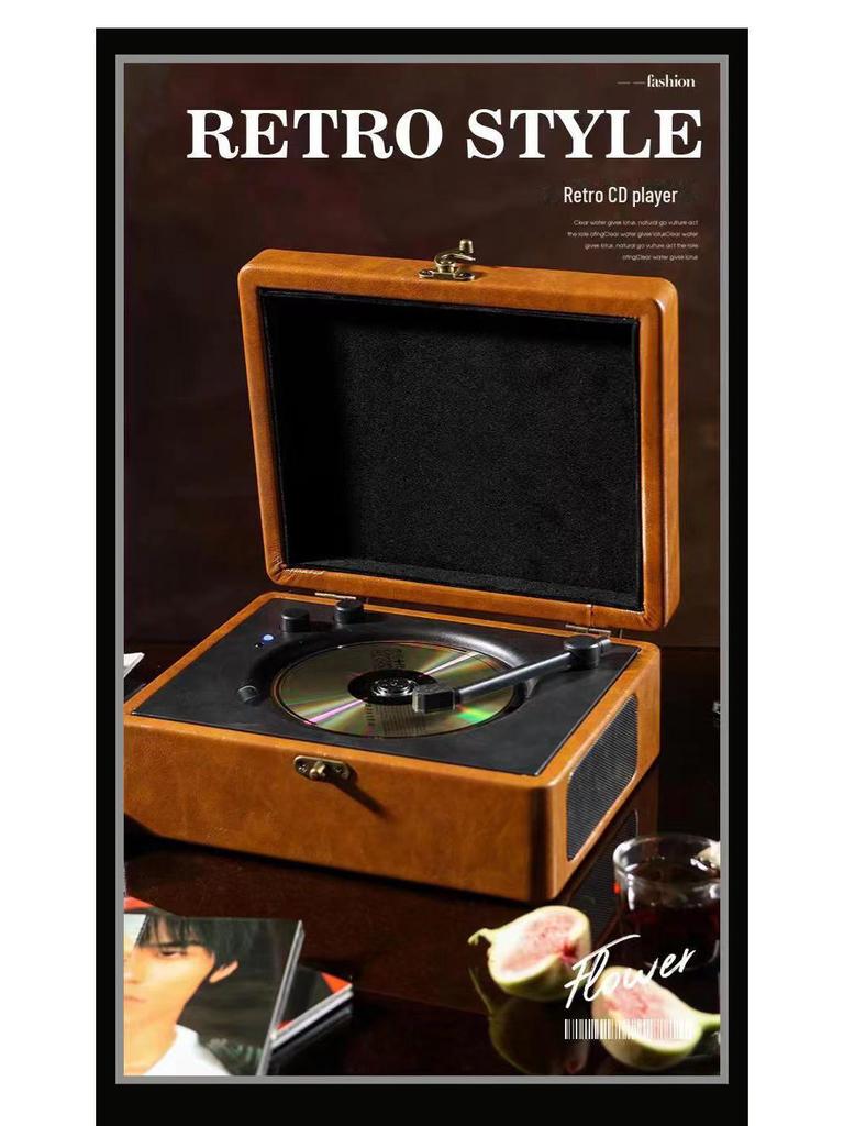 Retro Bluetooth CD Player & Stereo Speaker - Creative Gift Item