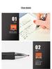 Deli 33388 0.5mm Gel Pen - Press-Type Bullet Tip for Business & Office Signatures