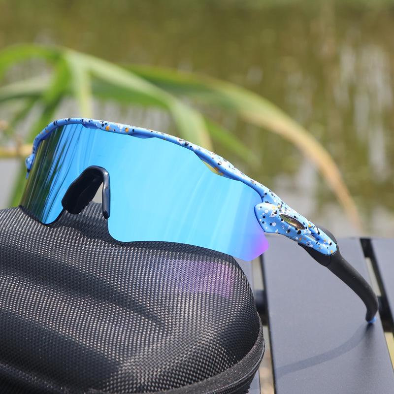 Cross-Border E-commerce TR90 Colorful Cycling Sunglasses for Outdoor Sports, Prescription-Compatible.