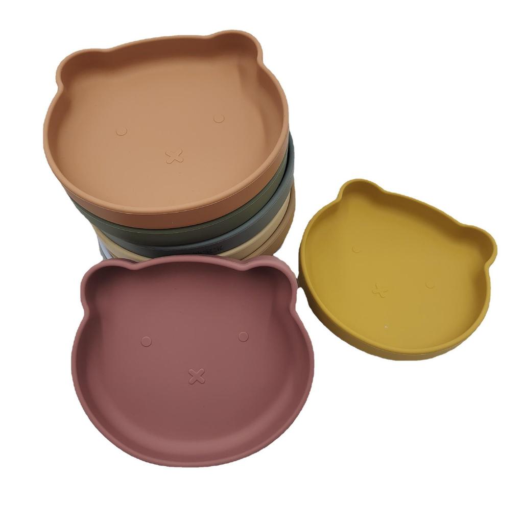 Silicone Suction Plate for Infants and Toddlers - Little Bear Design