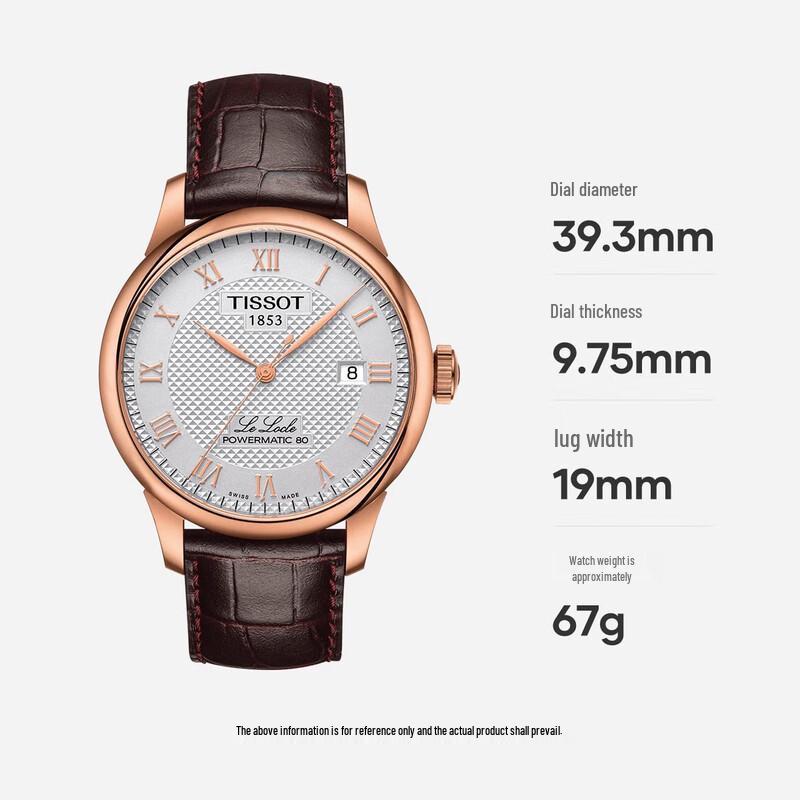 Tissot Le Locle Automatic Men's Leather Watch