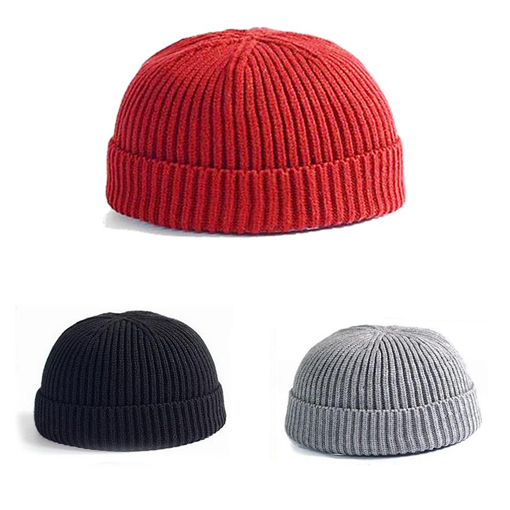 Wool Knitted Beanie Skull Cap 
