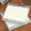 2PCS Self-Adhesive Retro Computer Style Sticky Notes Windows Style Creative Portable Notepad Unique Reminder Notes Office Use