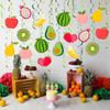 30PCS Fruit Hanging Swirls Decorations Twotti Frutti Birthday Party Decor Summer Tropical Fruit Themed Ceiling Streamer for Birthday Baby Shower