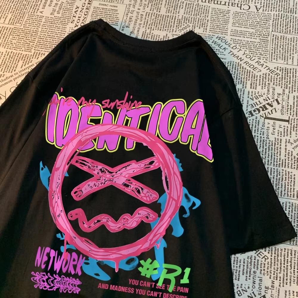 

Идентичная сеть забавное выражение футболка мужская летняя хлопковая футболка с круглым вырезом футболка одежда свободная футболка мода S