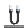 USB3.1 до Type C 10Gbps Gen2 OTG Дата-кабель Чоловічий до Жіночого Дані USB C Зарядний Шнур для ПК ТБ Жорсткого Диска Розширення Короткий Кабель 13см