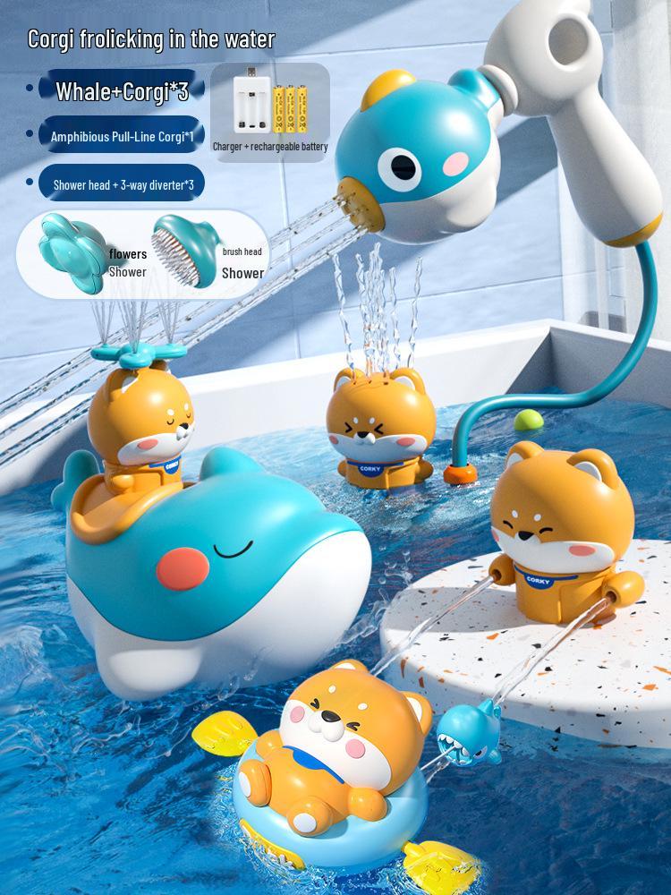 Little Yellow Duck Bath Toys for Kids - Water Play Shower Fun for Boys and Girls