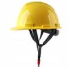 Safety helmet, construction work helmet - yellow, made of HDPE plastic