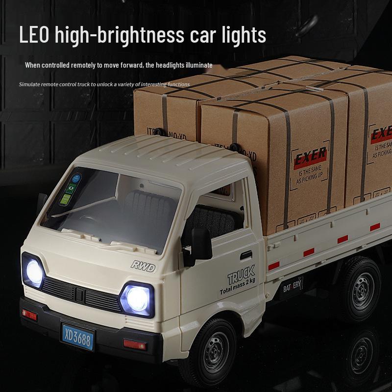 Remote Control Sound & Light Drift Van - Double Door Simulation Toy Car for Kids