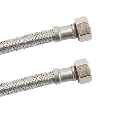 Flexible Stainless Steel - KLASEBO - 3/8 X 500 Mm - DVGW Certified - Silicone Interior - Stainless Steel Braiding