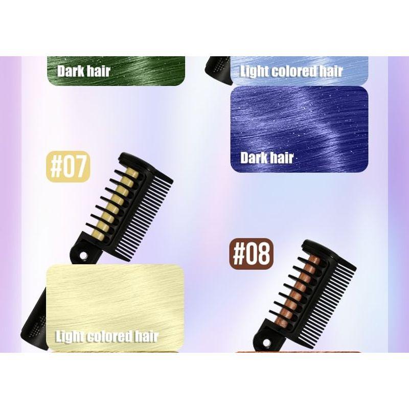 MLSMILE - Peigne Colorant pour Cheveux - 12 Couleurs