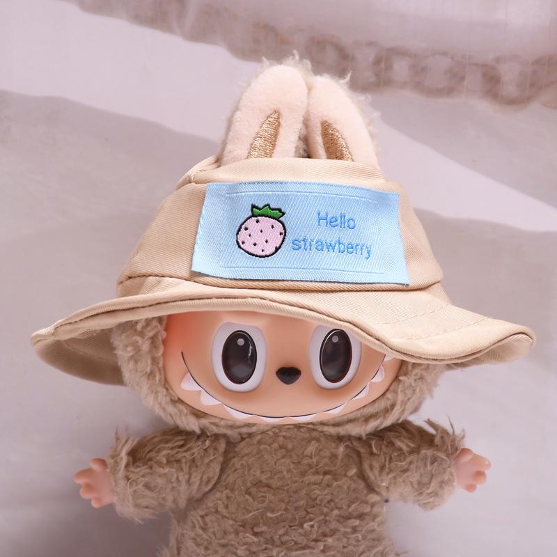 Colgante de Sombrero Labubu de 17cm: Accesorio de Ropa/Llavero/Colgante para Bolso de Hombro/Vaso de Agua