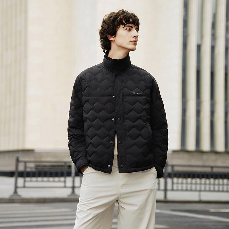 Tanboer Men's Lightweight Short Shirt-Style Down Jacket TA5330273D