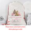 Personalized Santa Sack Merry Christmas Gift Santa Claus Drawstring Gift Bag Christmas Stocking Holiday Party New Year Present