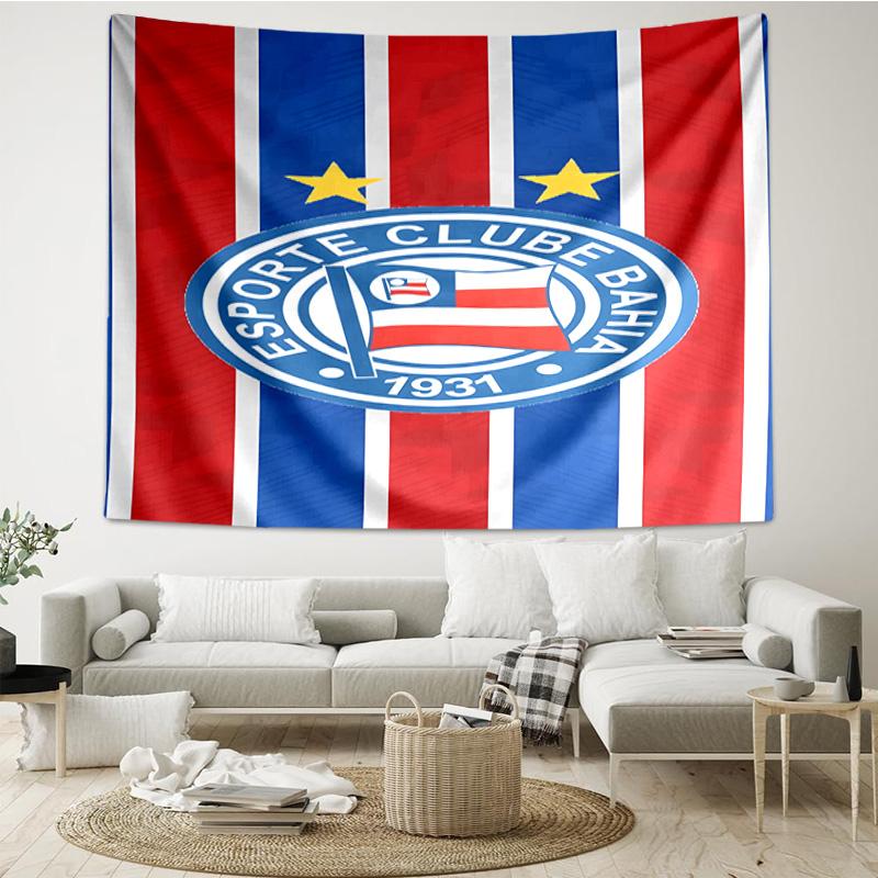 1PC Ba-hia Sports Club Emblem Printed Tapestry Room Decoration Wall Hanging for Living Room Bedroom, dormitory, Birthday and Christmas gifts