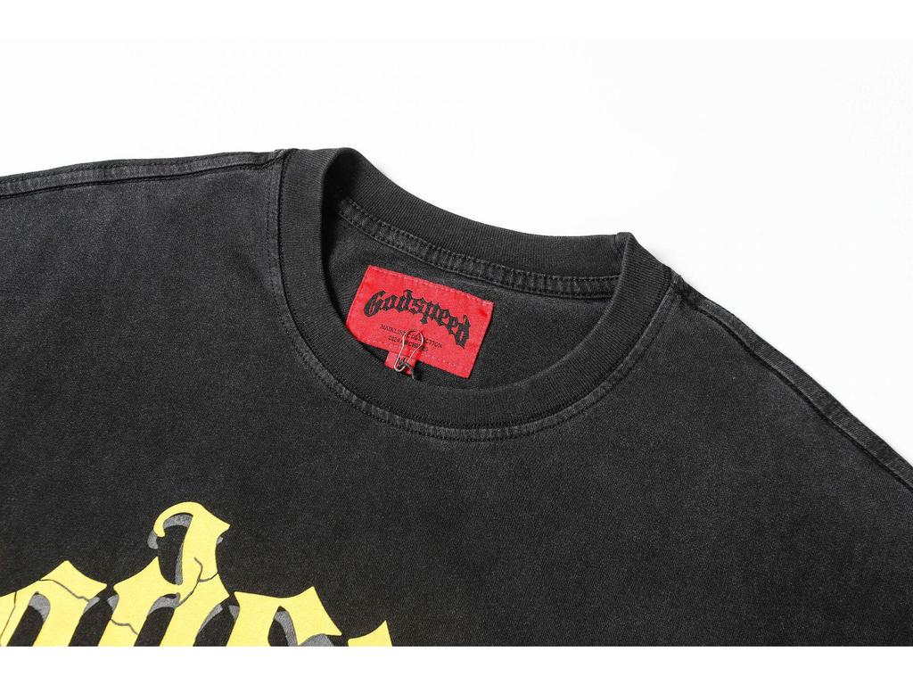Maglietta da basket unisex con teschio e band rock: Nuova Tendenza Americana GODS Manica Corta
