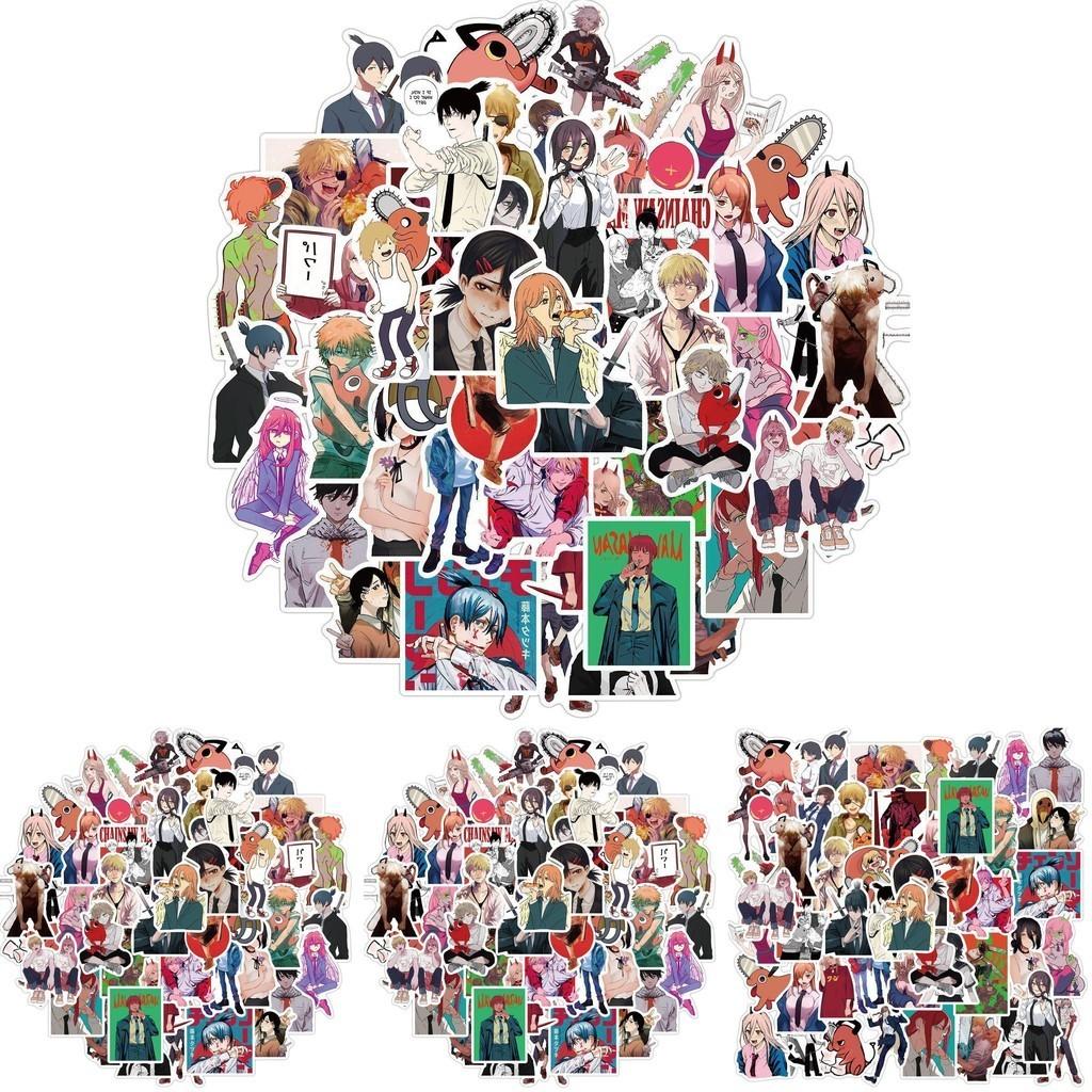 50pcs Chainsaw Man Denji Sticker Set For Diy Decoration