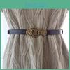 Waist Belt Leather Women Slim With Metal Clasp For Fashionable Outfits Casual